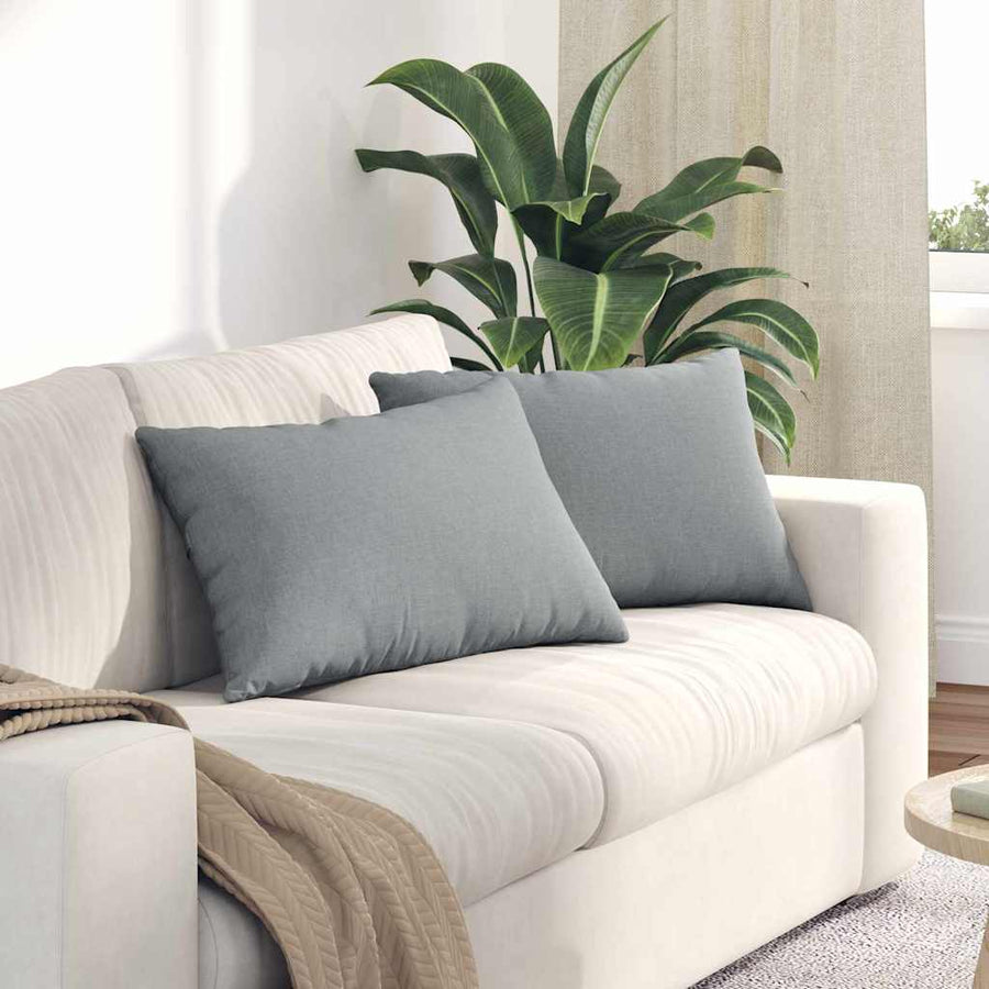 Sofa Kussens 2 pcs Lichtgrijs 40 x 60 cm