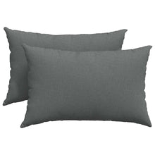 Sofa Kussens 2 pcs Donkergrijs 40 x 60 cm