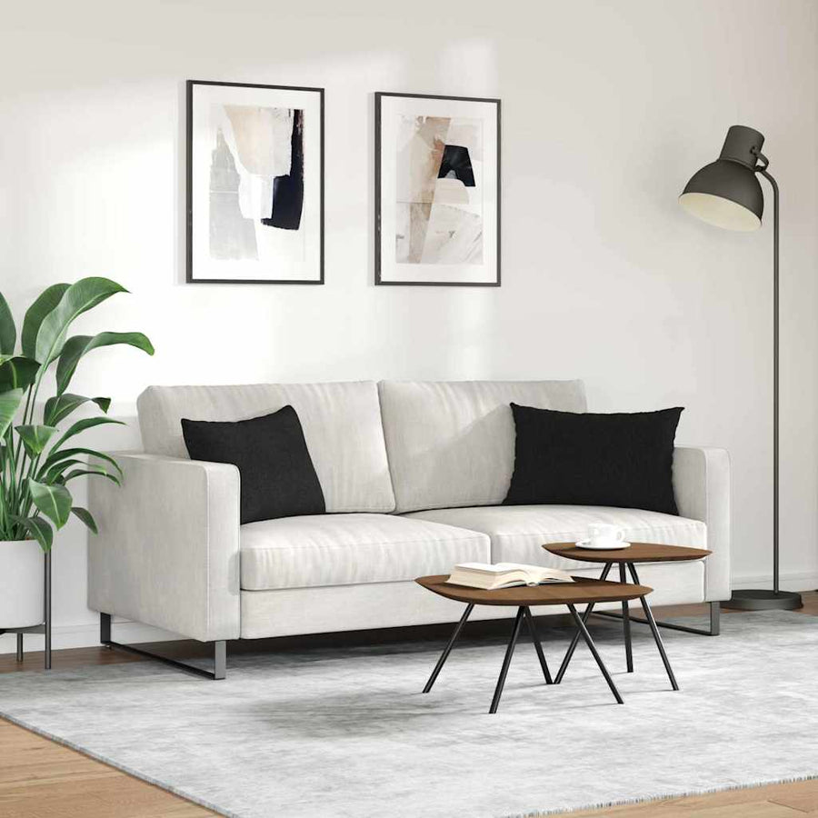 Sofa Kussens 2 pcs Zwart 40 x 60 cm