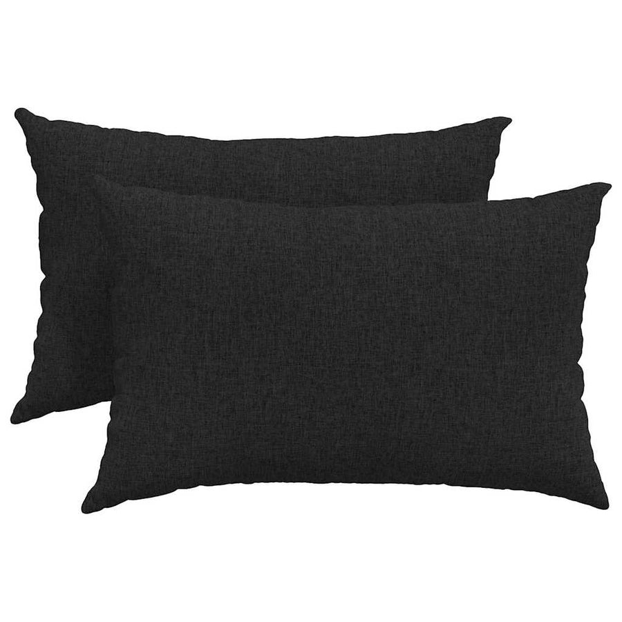 Sofa Kussens 2 pcs Zwart 40 x 60 cm