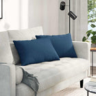 Bankkussen 60x40 cm stof blauw (2 stuks)