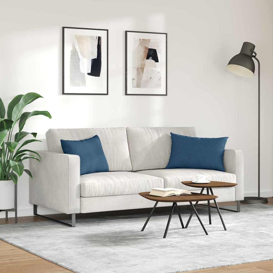 Sofa Kussens 2 pcs Blauw 40 x 60 cm Stof