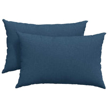 Sofa Kussens 2 pcs Blauw 40 x 60 cm Stof