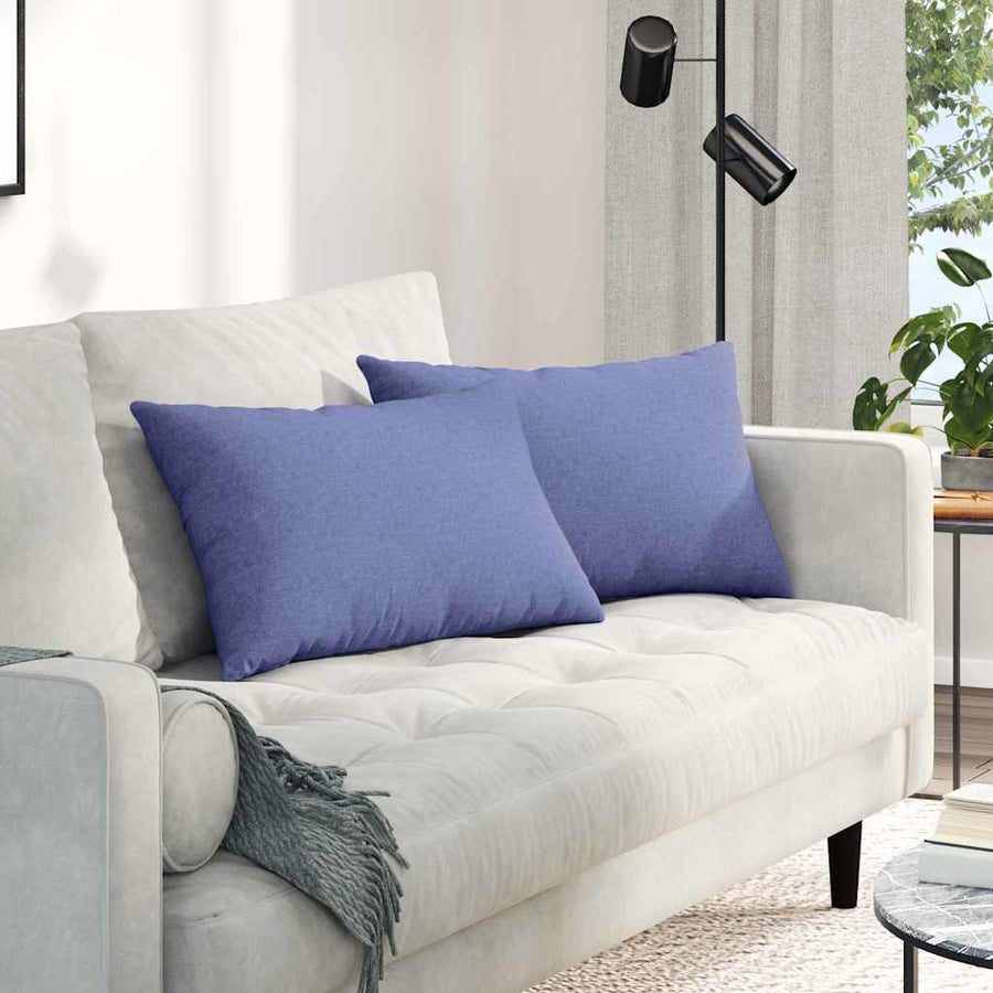 Sofa Kussens Blauw Stof