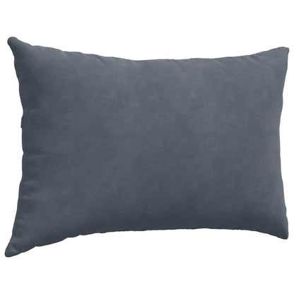 Sofa Kussens 2 pcs Donkergrijs 60 x 40 cm Katoen Stof