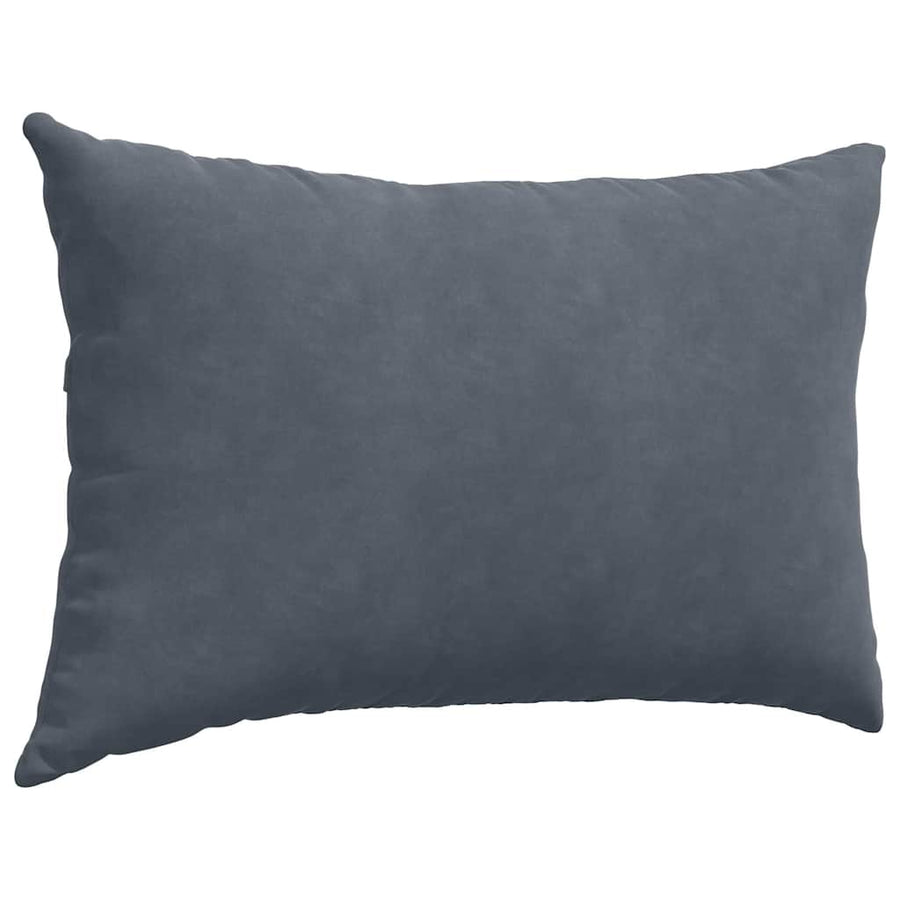 Sofa Kussens 2 pcs Donkergrijs 60 x 40 cm Katoen Stof