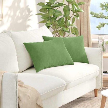 Sofa Kussens 2 stuks Lichtgroen 60 x 40 cm Cordstof