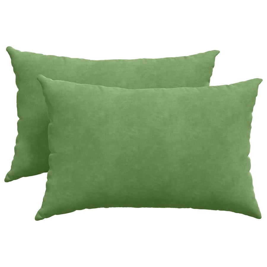 Sofa Kussens 2 stuks Lichtgroen 60 x 40 cm Cordstof