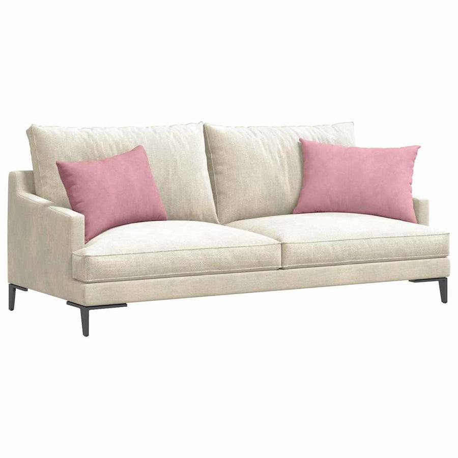 Sofa Kussens 2 pcs Roze 60 x 40 cm Katoen Stof