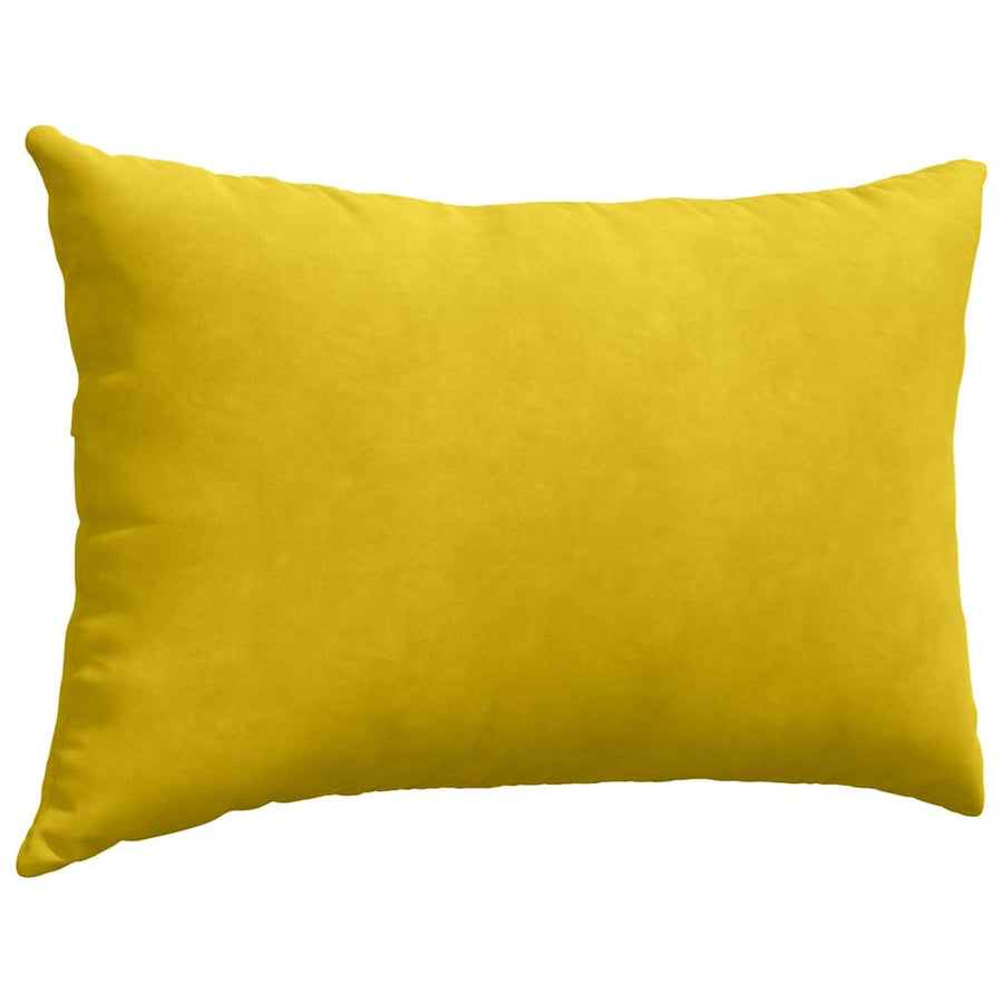 Sofa Kussens 2 pcs Geel 60 x 40 cm Katoen Stof