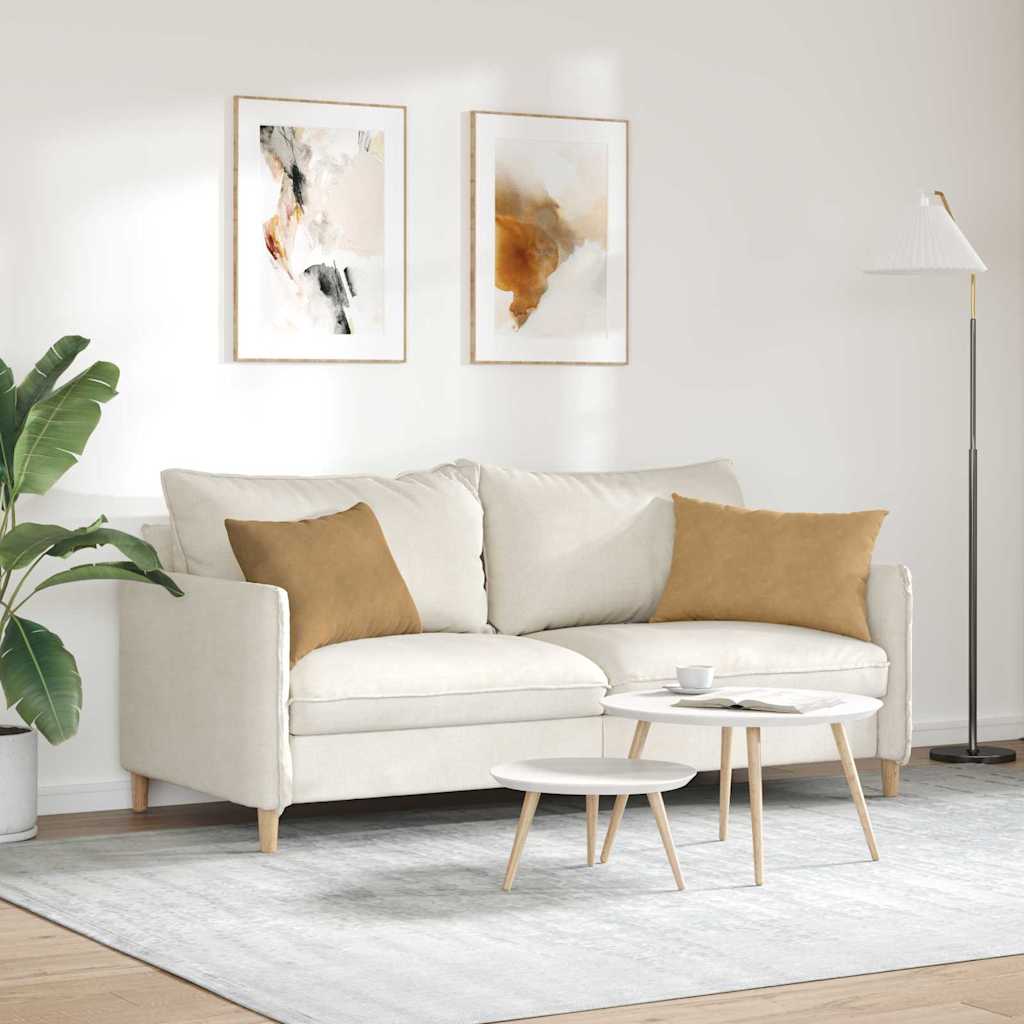 Sofa Kussens 2 pcs Bruin 60 x 40 cm Katoen Stof