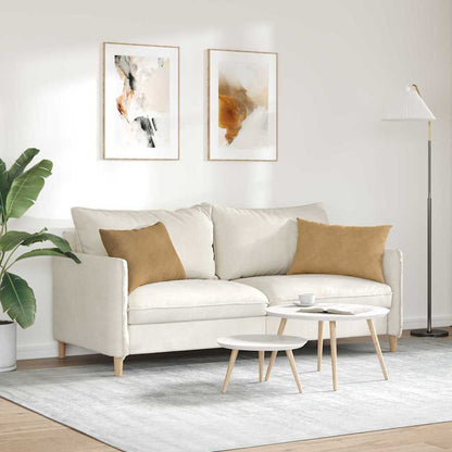 Sofa Kussens 2 pcs Bruin 60 x 40 cm Katoen Stof