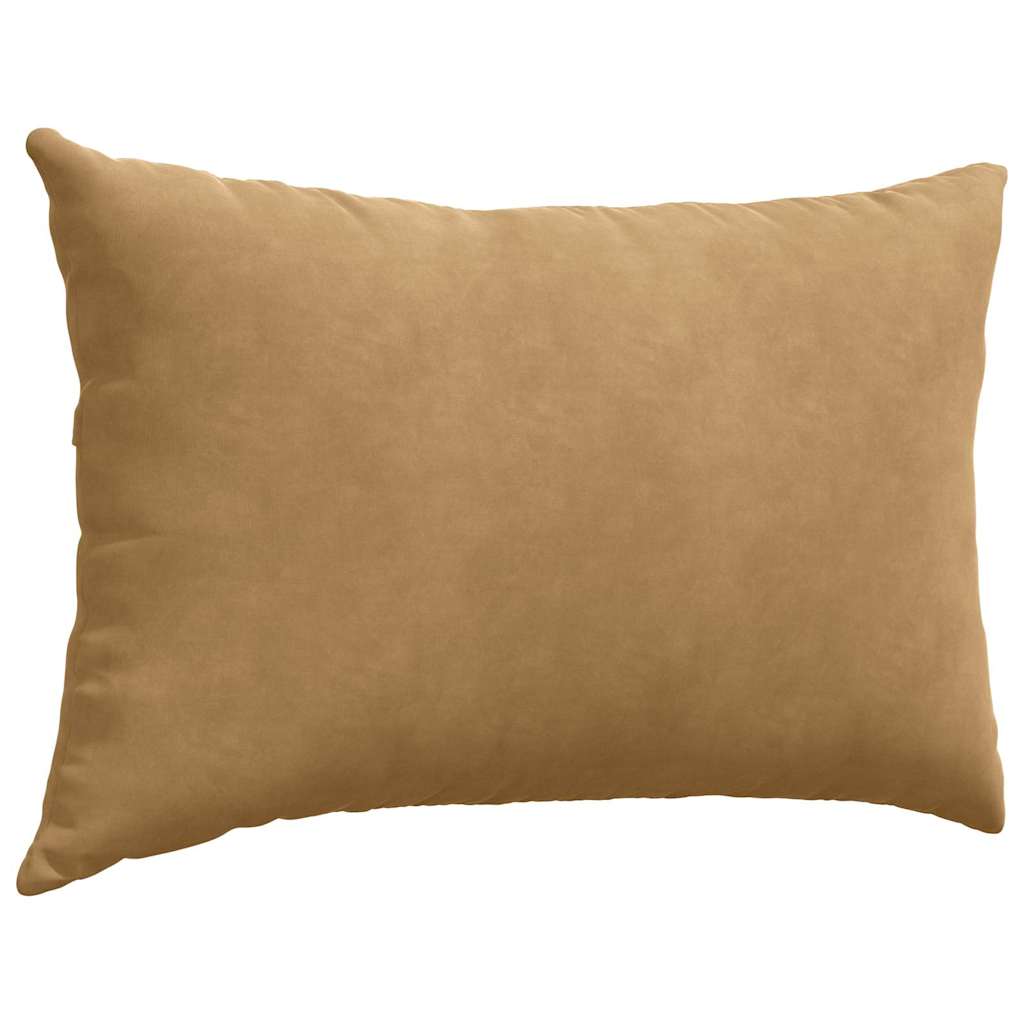 Sofa Kussens 2 pcs Bruin 60 x 40 cm Katoen Stof