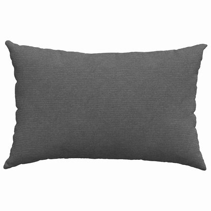 Sofa Kussens 2 pcs Donkergrijs 60 x 40 cm Katoen Stof