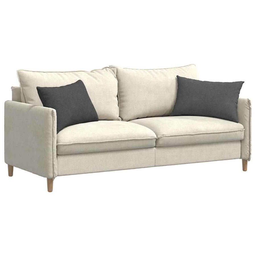 Sofa Kussens 2 pcs Donkergrijs 60 x 40 cm Katoen Stof