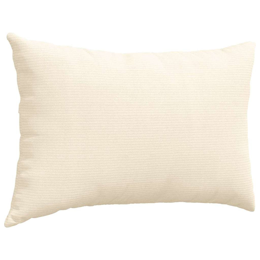 Sofa Kussens 2 pcs Crème 60 x 40 cm Katoen Stof