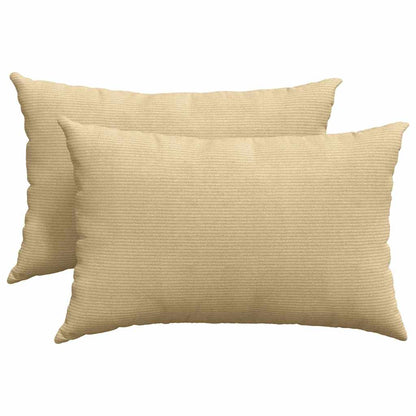 Sofa Kussens 2 pcs Grijs groen 60 x 40 cm Katoen Stof