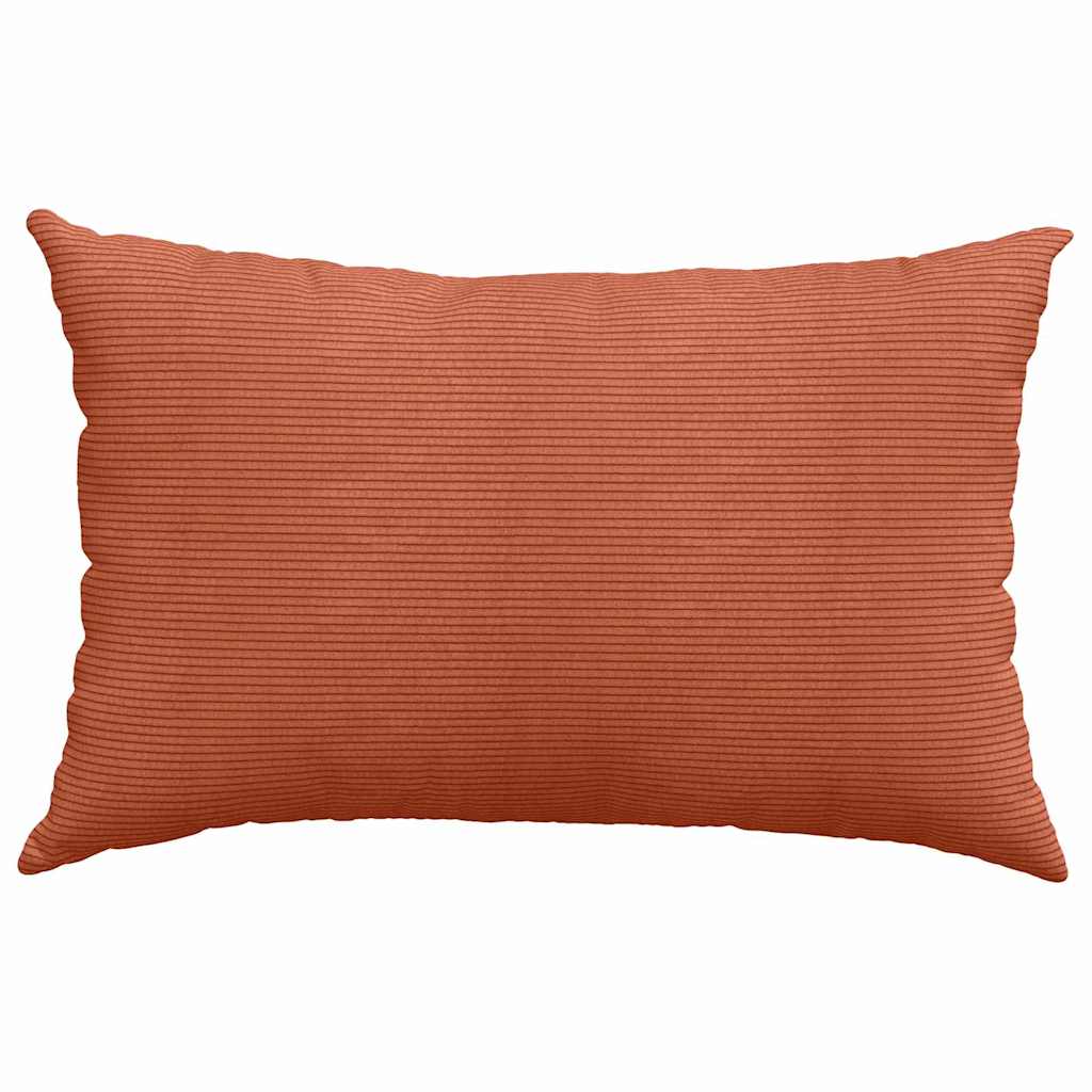 Sofa Kussens 2 pcs Rood-oranje 60 x 40 cm Katoen Stof