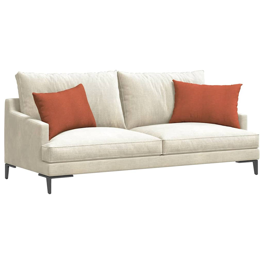 Sofa Kussens 2 pcs Rood-oranje 60 x 40 cm Katoen Stof