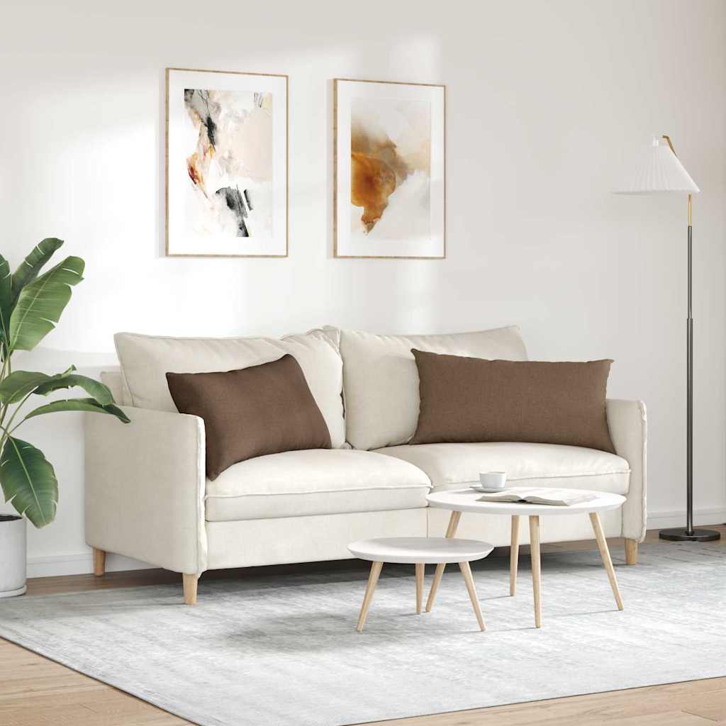 Sofa Kussens Bruin Stof