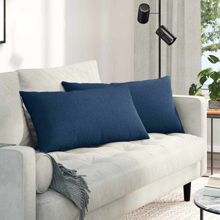 Sofa Kussens Blauw Stof