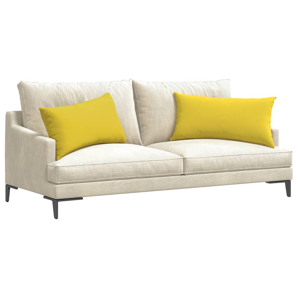 Sofa Kussens Lichtgeel Stof
