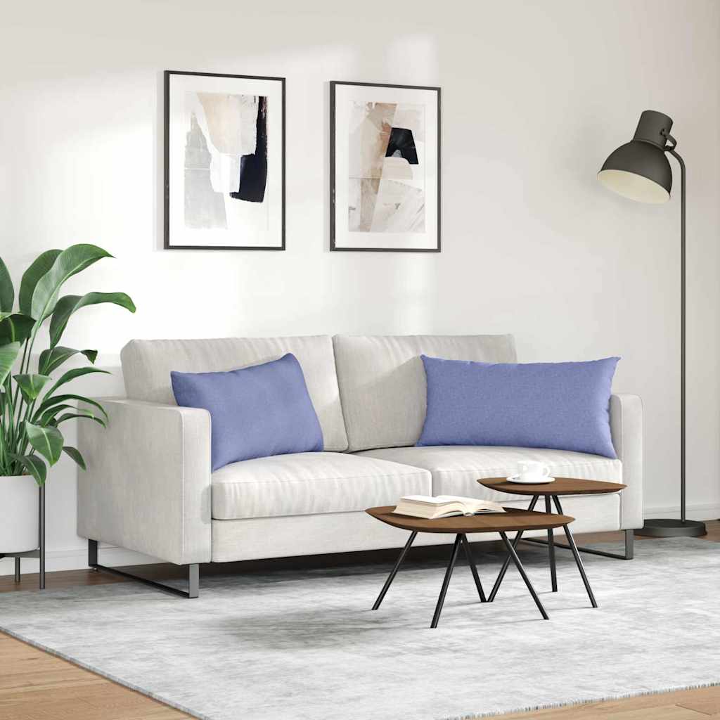 Sofa Kussens 2 pcs Blauw 80 x 40 cm