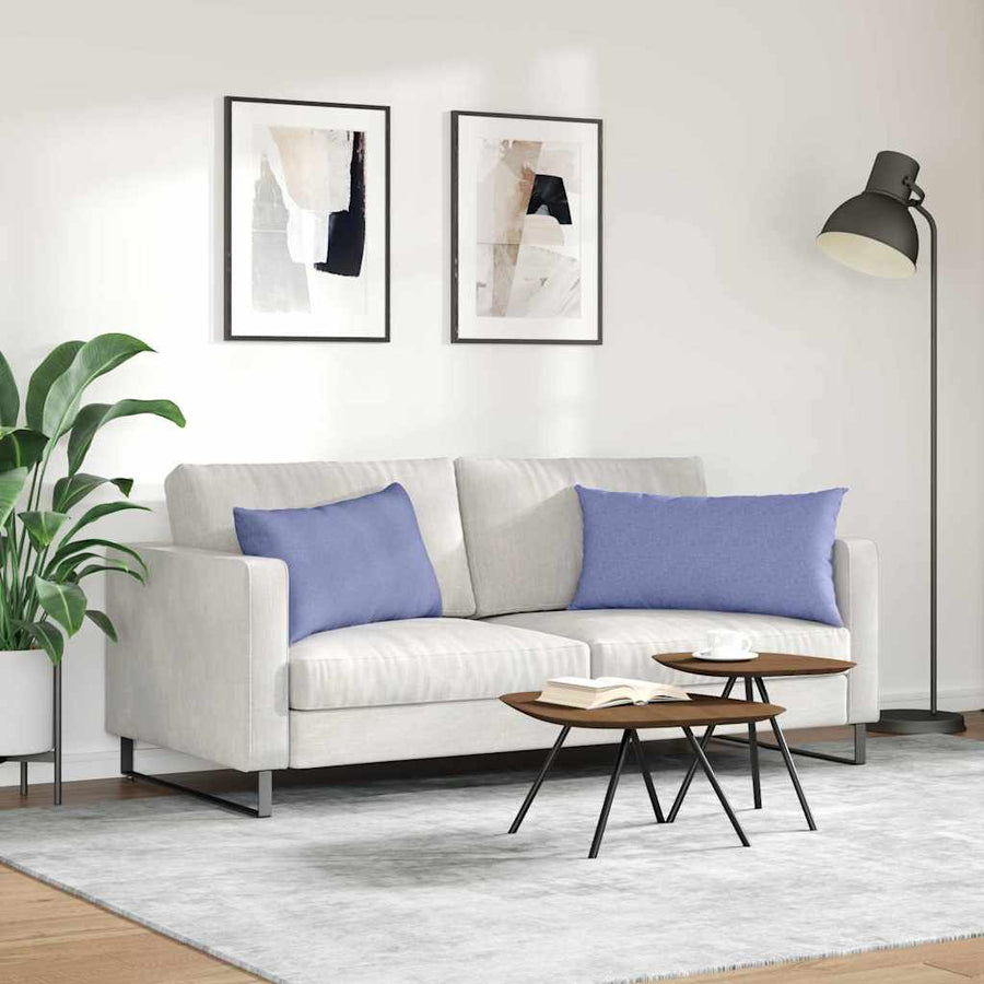 Sofa Kussens 2 pcs Blauw 80 x 40 cm