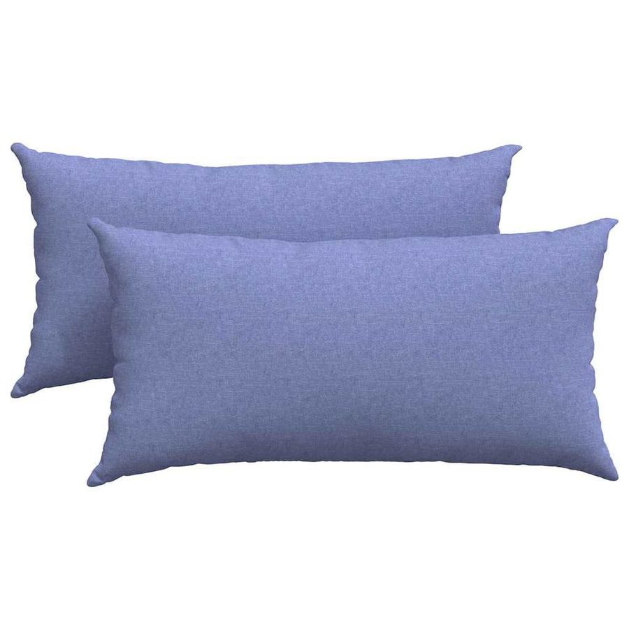 Sofa Kussens 2 pcs Blauw 80 x 40 cm