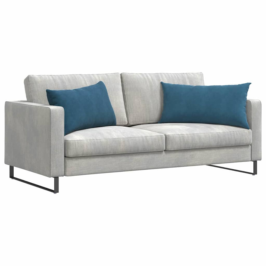 Sofa Kussens 2 pcs Blauw 80 x 40 cm Katoen Stof