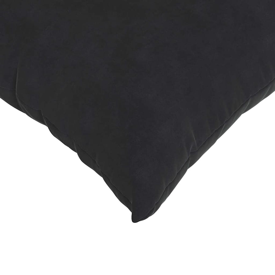 Sofa Kussens 2 pcs Zwart 80 x 40 cm Katoen Stof