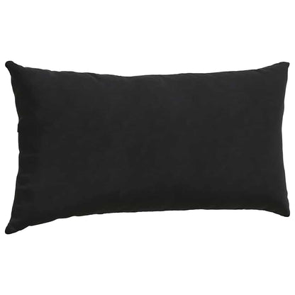 Sofa Kussens 2 pcs Zwart 80 x 40 cm Katoen Stof