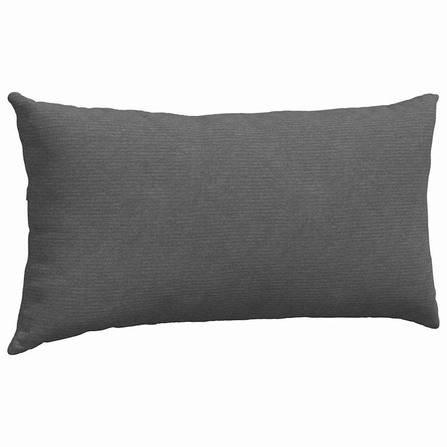 Sofa Kussens 2 pcs Donkergrijs 80 x 40 cm Katoen Stof