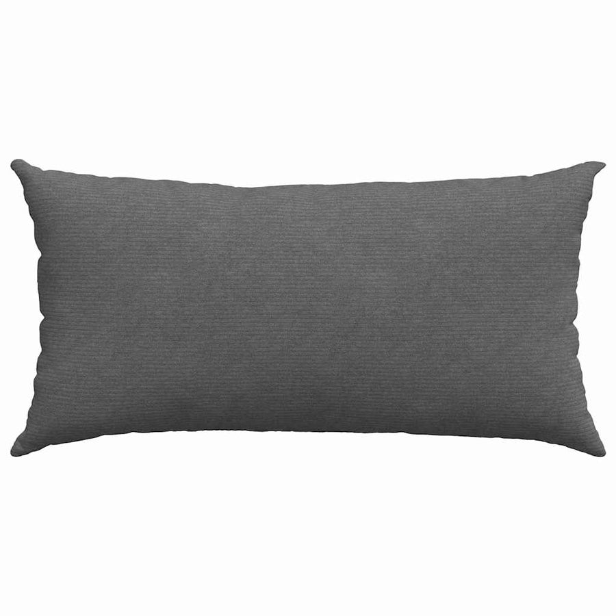 Sofa Kussens 2 pcs Donkergrijs 80 x 40 cm Katoen Stof
