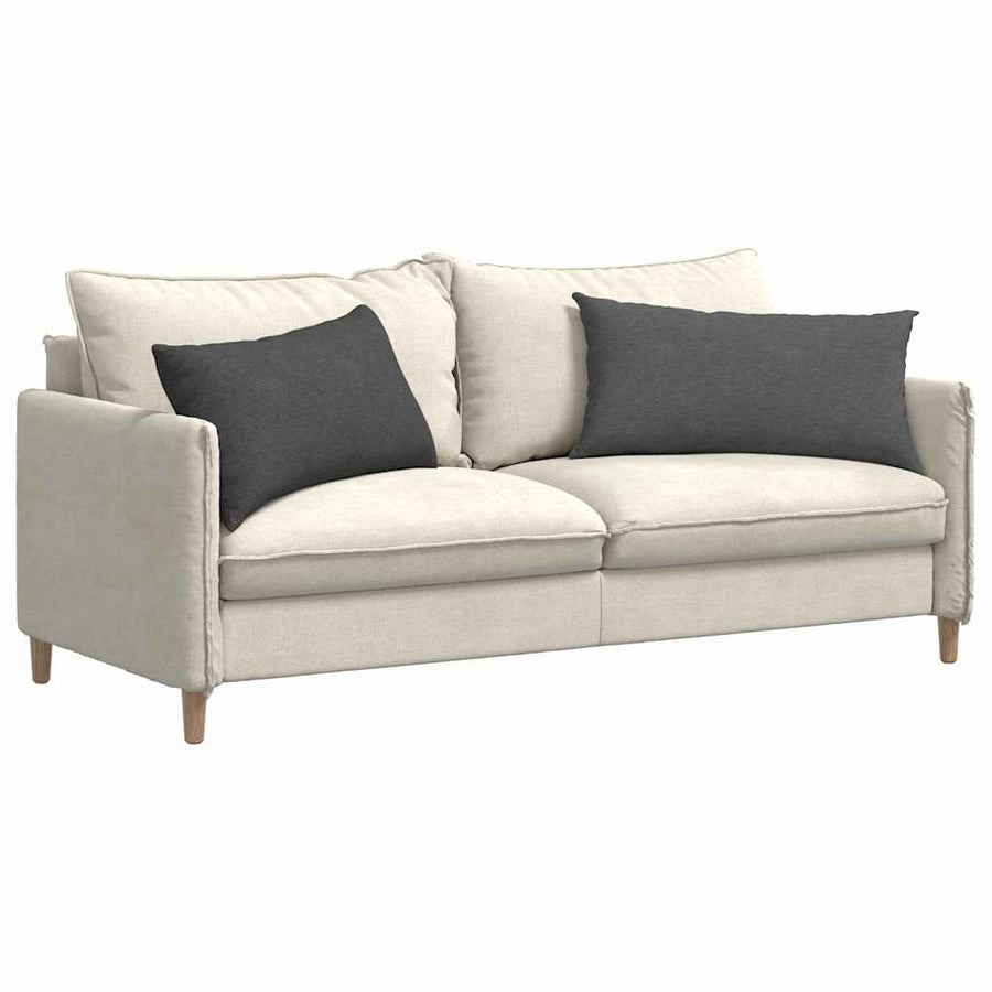 Sofa Kussens 2 pcs Donkergrijs 80 x 40 cm Katoen Stof