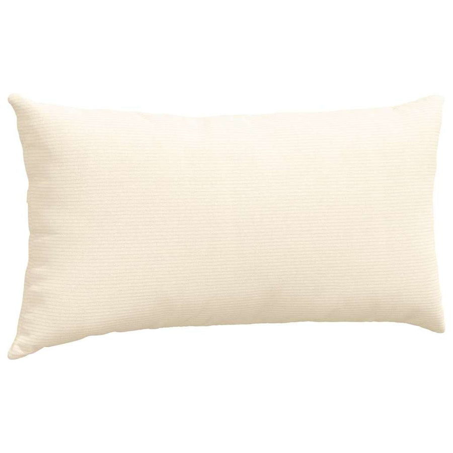 Sofa Kussens 2 pcs Crème 80 x 40 cm Katoen Stof