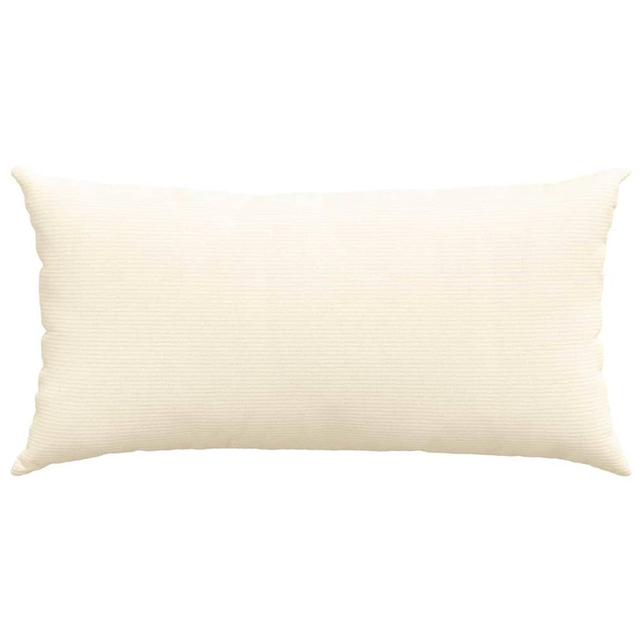 Sofa Kussens 2 pcs Crème 80 x 40 cm Katoen Stof