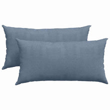 Sofa Kussens 2 pcs Blauw 80 x 40 cm Katoen Stof