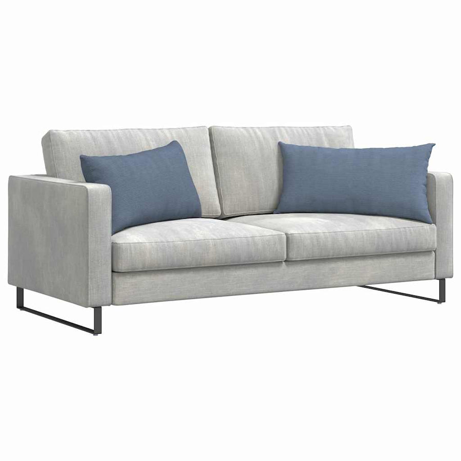 Sofa Kussens 2 pcs Blauw 80 x 40 cm Katoen Stof