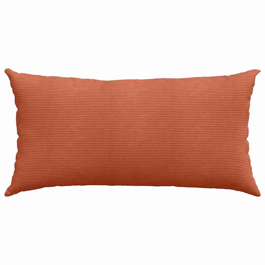 Sofa Kussens 2 pcs Rood-oranje 80 x 40 cm Katoen Stof
