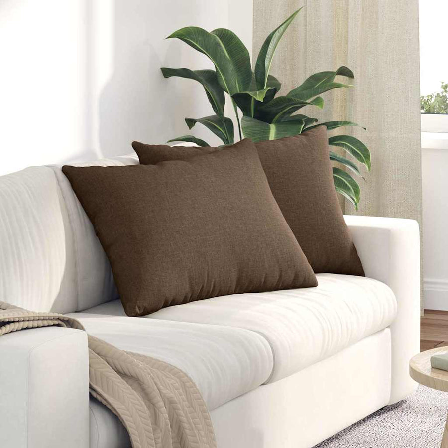 Sofa Kussens Bruin Stof