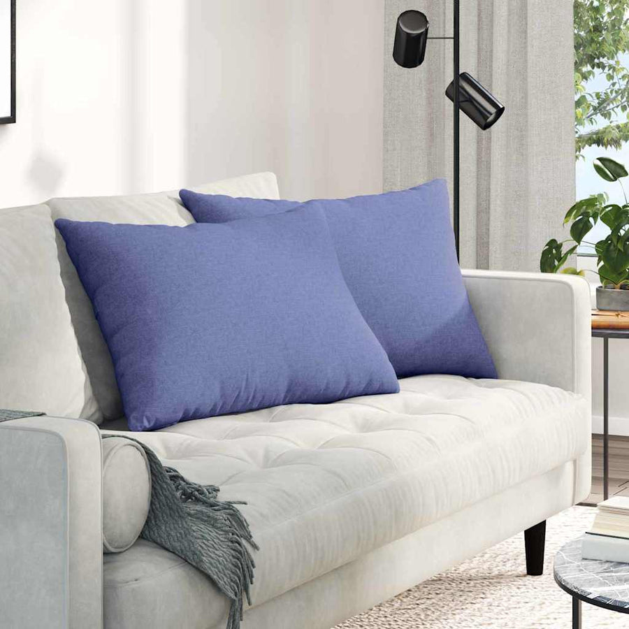 Sofa Kussens Blauw Stof