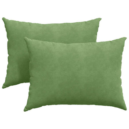 Sofa Kussens 2 pcs Lichtgroen 70 x 50 cm Katoen Stof