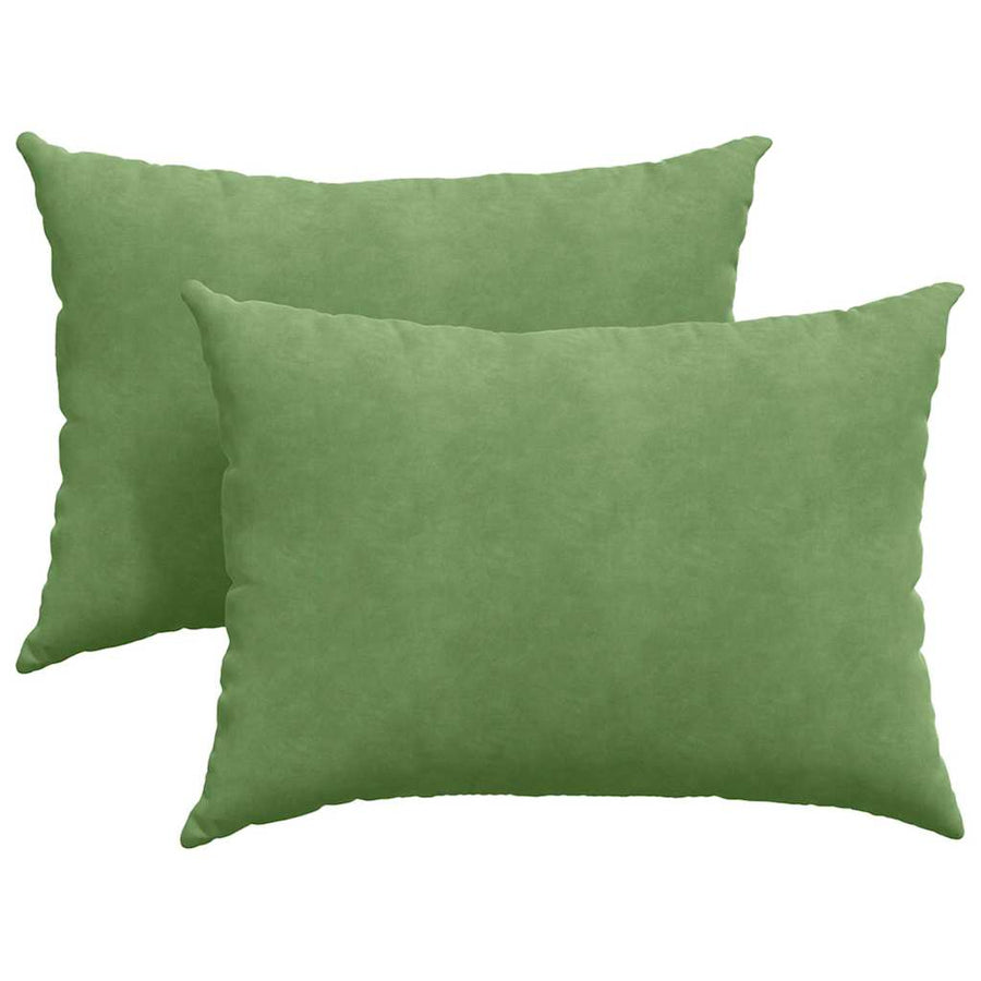 Sofa Kussens 2 pcs Lichtgroen 70 x 50 cm Katoen Stof
