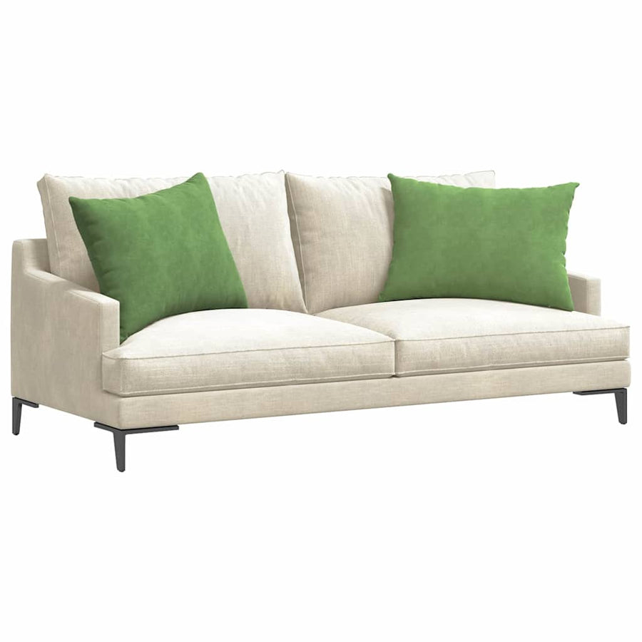 Sofa Kussens 2 pcs Lichtgroen 70 x 50 cm Katoen Stof