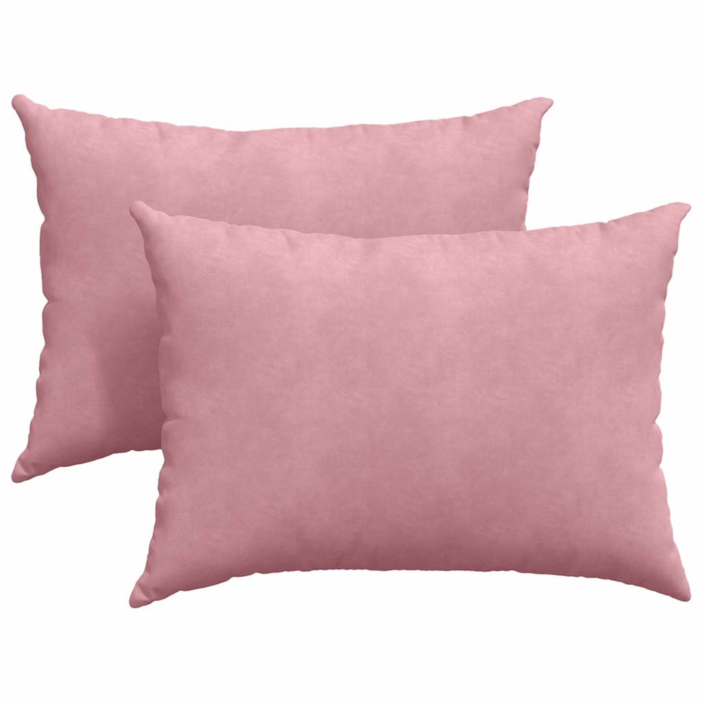 Sofa Kussens 2 pcs Roze 70 x 50 cm Katoen Stof
