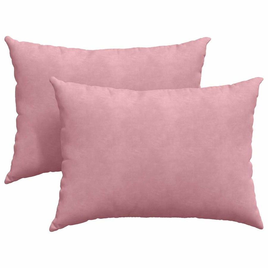 Sofa Kussens 2 pcs Roze 70 x 50 cm Katoen Stof