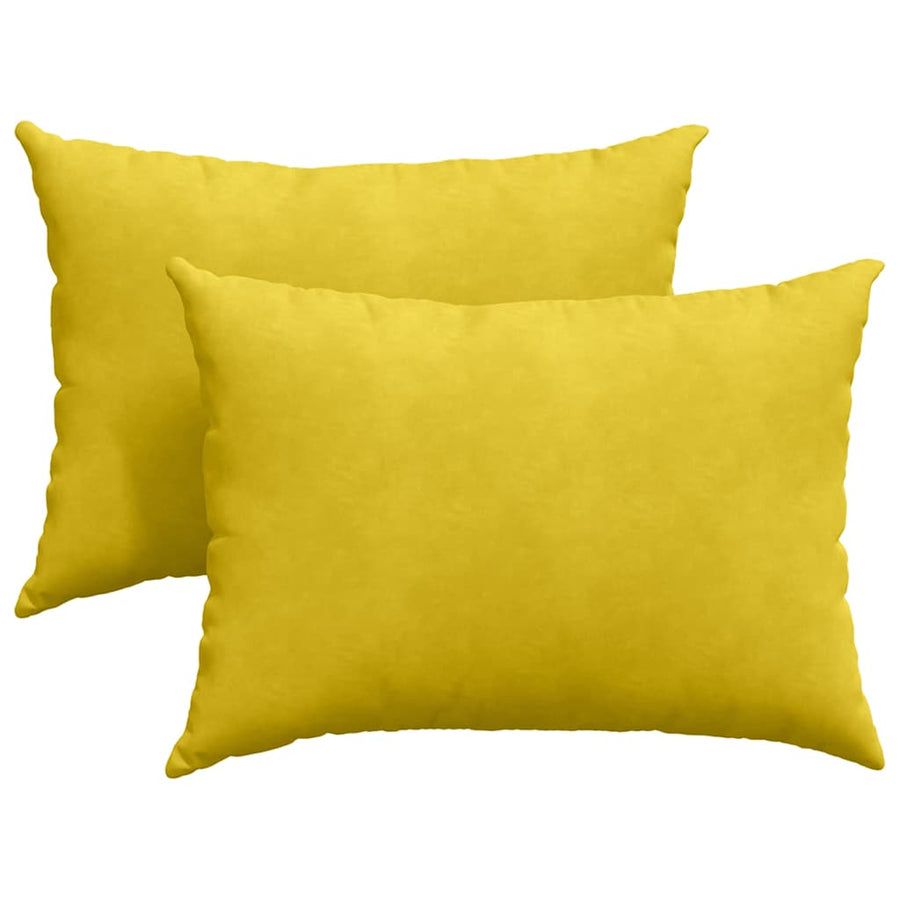 Sofa Kussens 2 pcs Geel 70 x 50 cm Katoen Stof