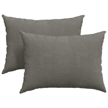 Sofa Kussens 2 pcs Lichtgrijs 70 x 50 cm Katoen Stof