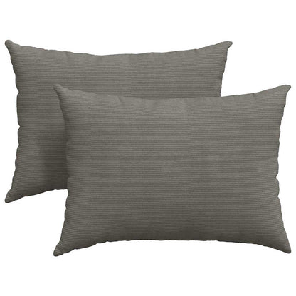 Sofa Kussens 2 pcs Lichtgrijs 70 x 50 cm Katoen Stof